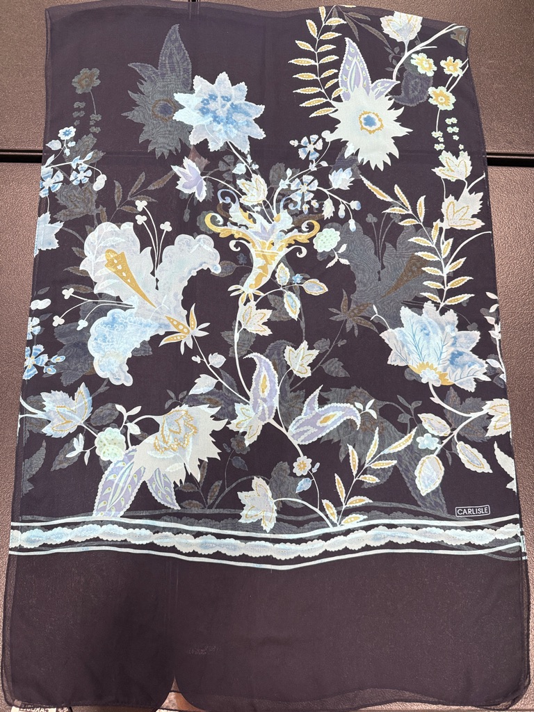 Carlisle Silk Navy Scarf